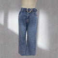 blue jeans with belt