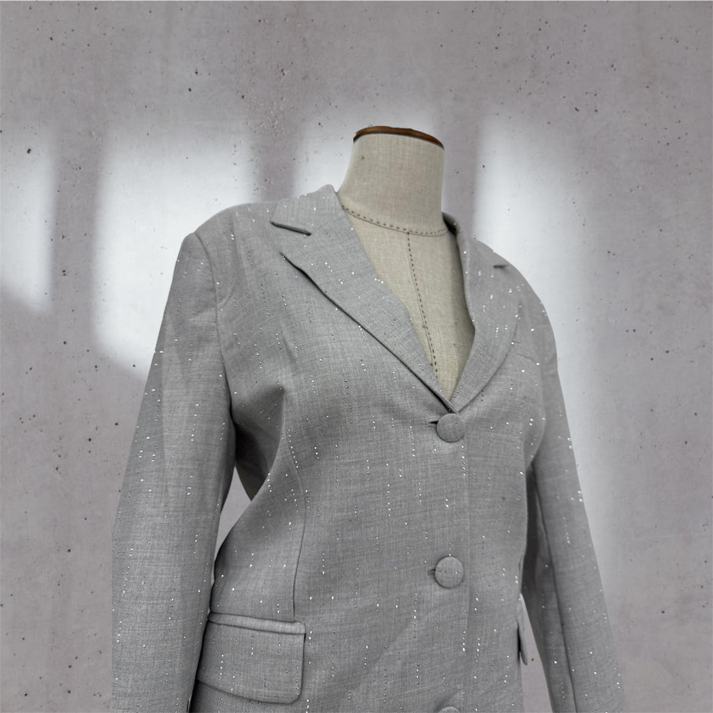 Grey detailed blazer