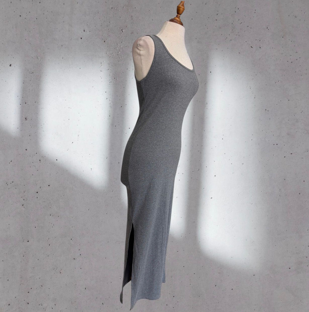 casual dress grey