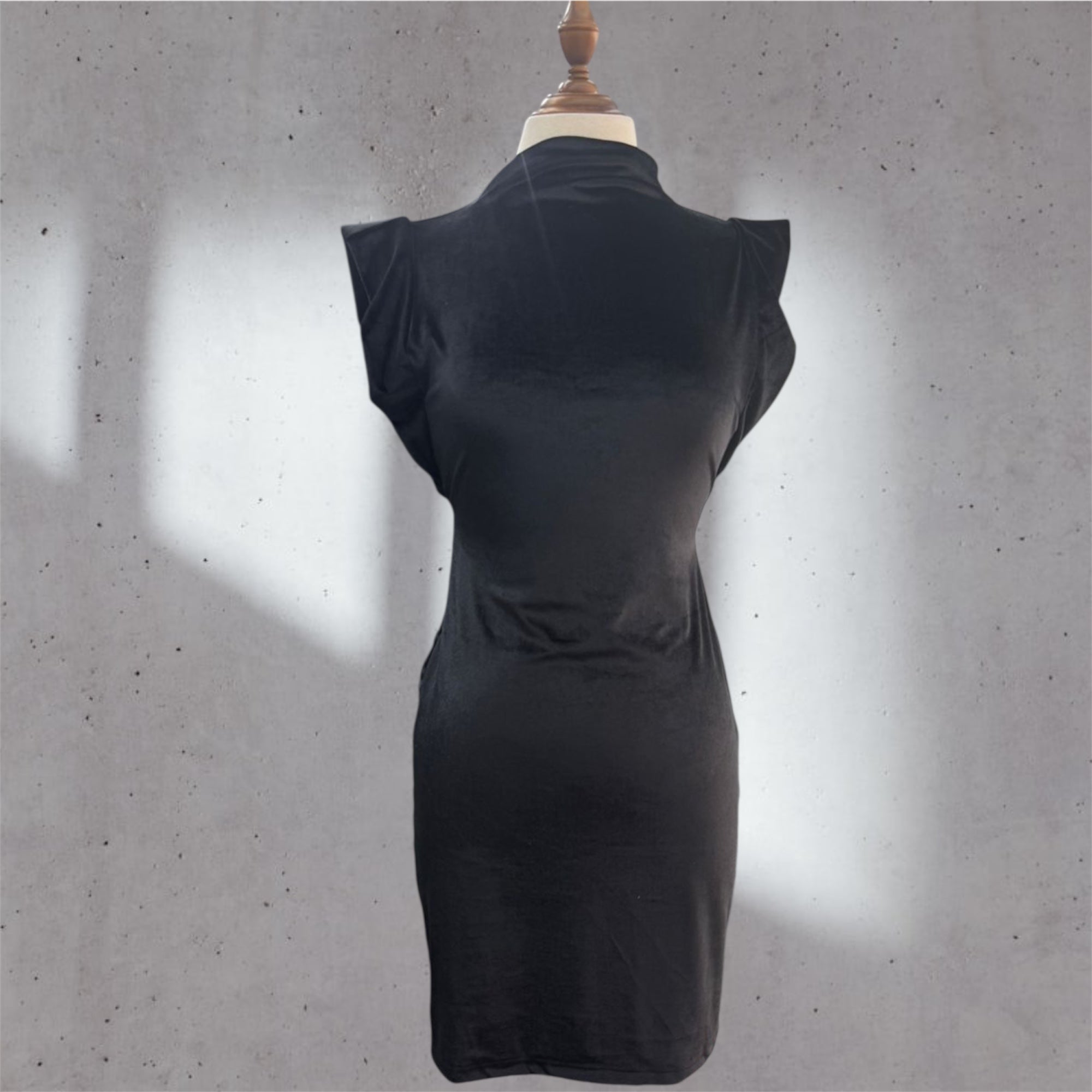 Mini velvet dress
