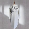 white cotton dress