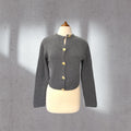 Cardigan with heart buttons