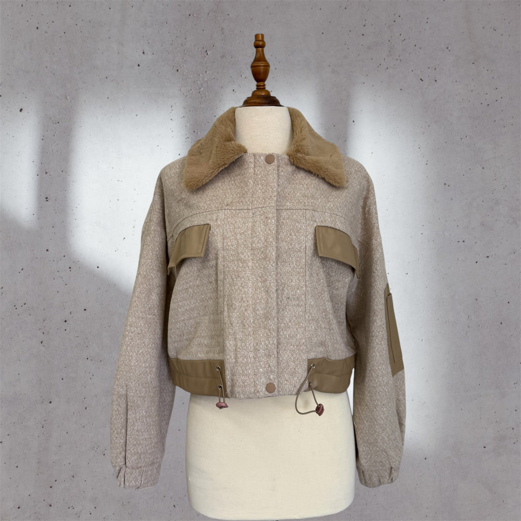 jacket with leather