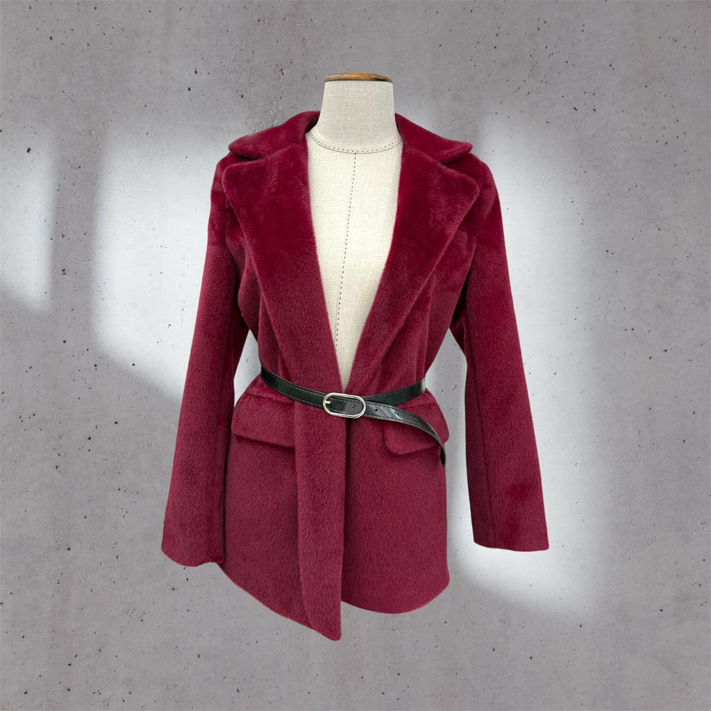 soft touch belted jacket