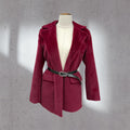 soft touch belted jacket