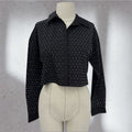 Sparkle crop shirt