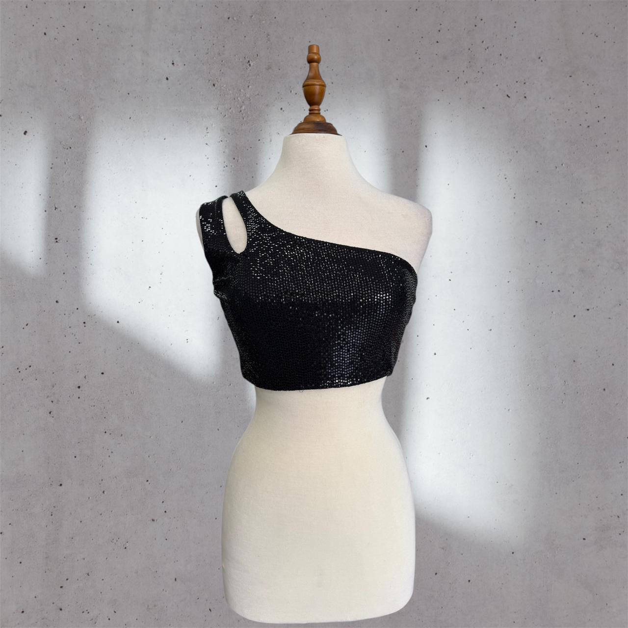 paillette crop top