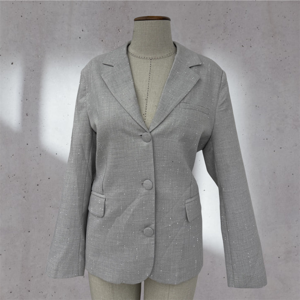Grey detailed blazer