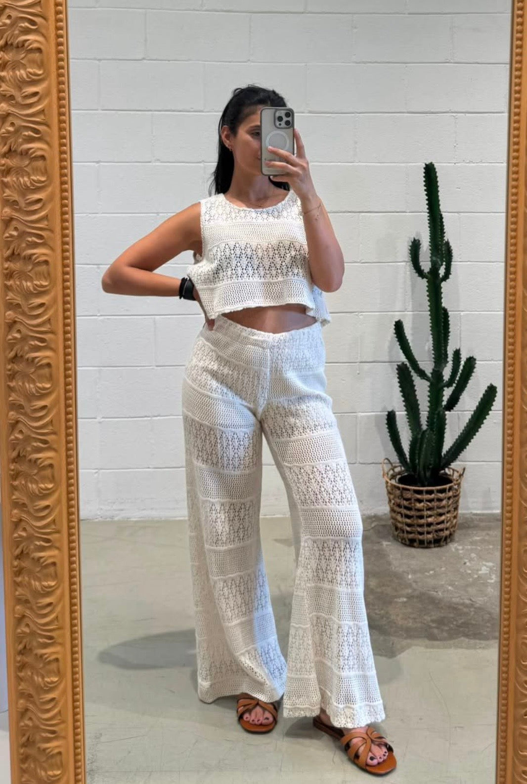 Set pants & crop top