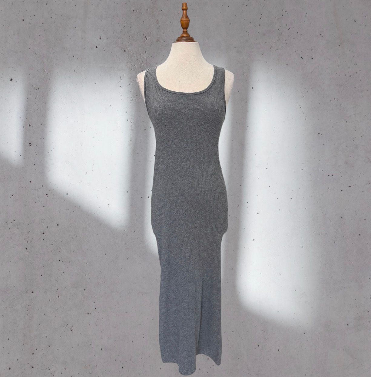 casual dress grey