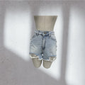 Denim Short With Butterflies