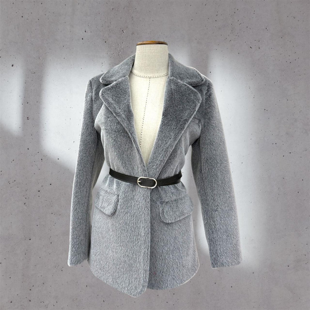 soft touch belted jacket